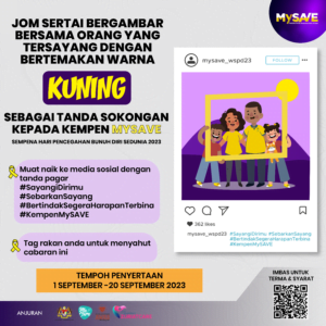 Kempen MySAVE anjuran Kementerian Kesihatan Malaysia, MeCare, AWAS Malaysia dan Yayasan Zuriatcare